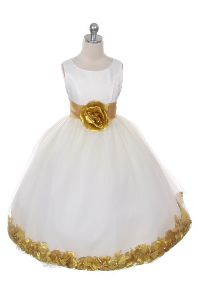 MB_152IVGD - Flower Girl Dress Style 152-Choice of White or Ivory Dress