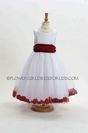 MB_152WBUR - Flower Girl Dress Style 152-Choice of White or Ivory Dress ...