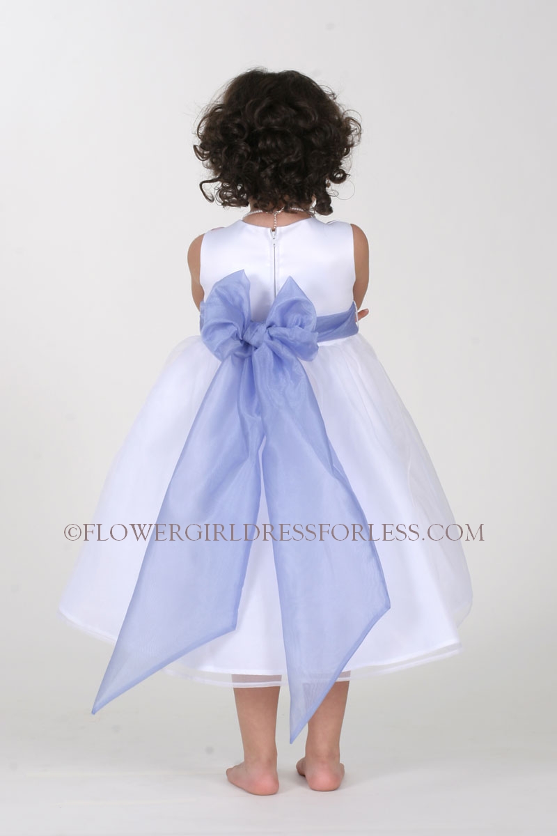 periwinkle flower girl dress