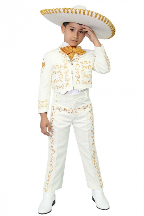 white mariachi suit