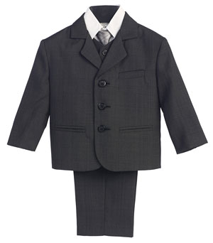 L_3710DG_14 - Boys 5 Piece Suit Set Style 3710 - DARK GRAY - Boys First ...