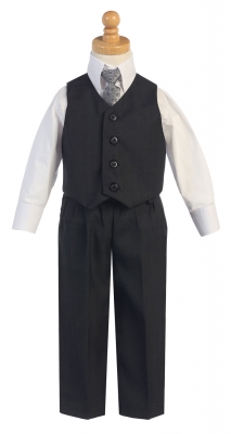 Boys Vest Set - Style 8570 in Dark Gray