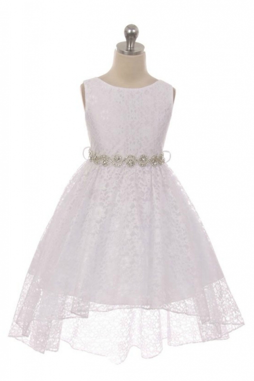 White Flower Lace Confirmation Dresses