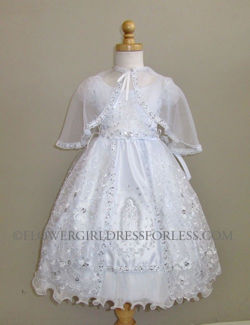 White Baptism Dress for Adults