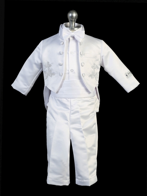 white baptism outfit