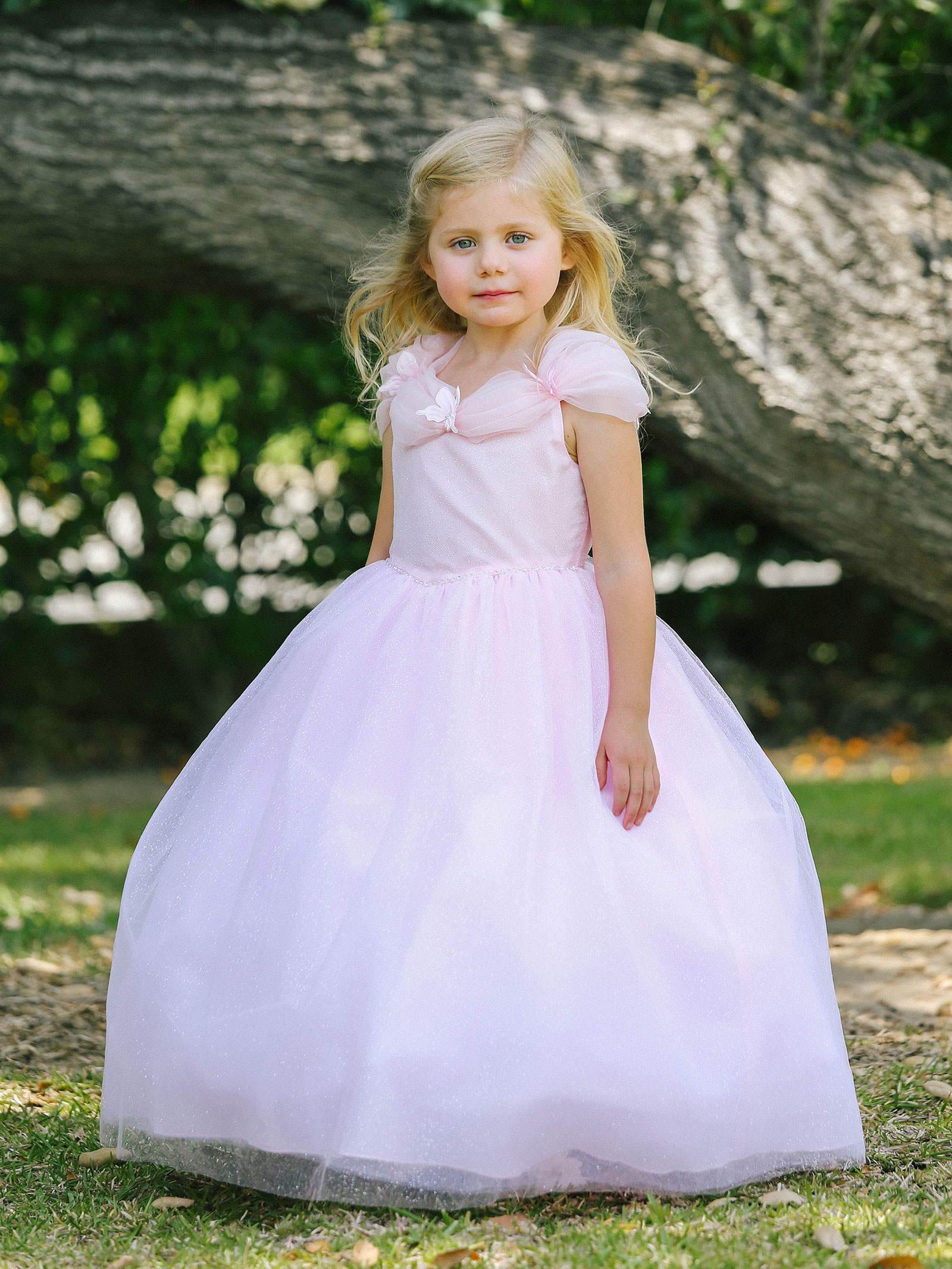 Popatu rosette cheap tulle dress