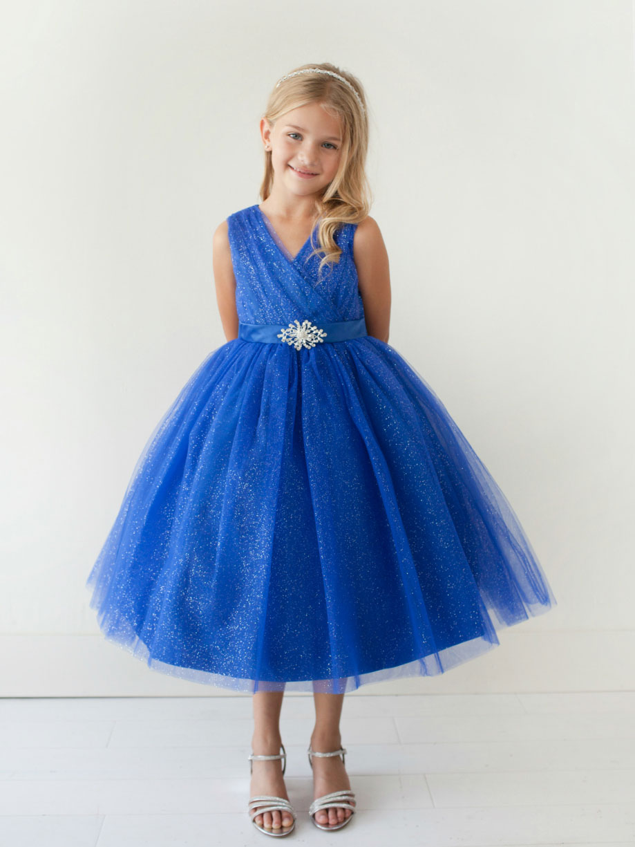 TT_5698RY - Girls Dress Style 5698 - ROYAL BLUE Sparkly Tulle Dress ...