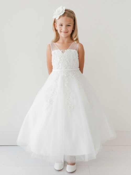 The Organza Dress- Customizable with 17 Sash Colors! – Us Angels