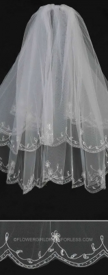 Womens Bridal Veil - Style 846 with Comb - Choice of White or Ivory