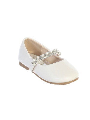 cheap ivory flower girl shoes