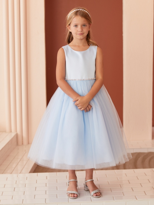 Girls dress with tulle skirt best sale