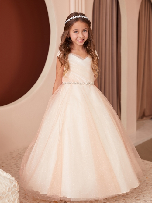 Rose gold dress for flower girl online