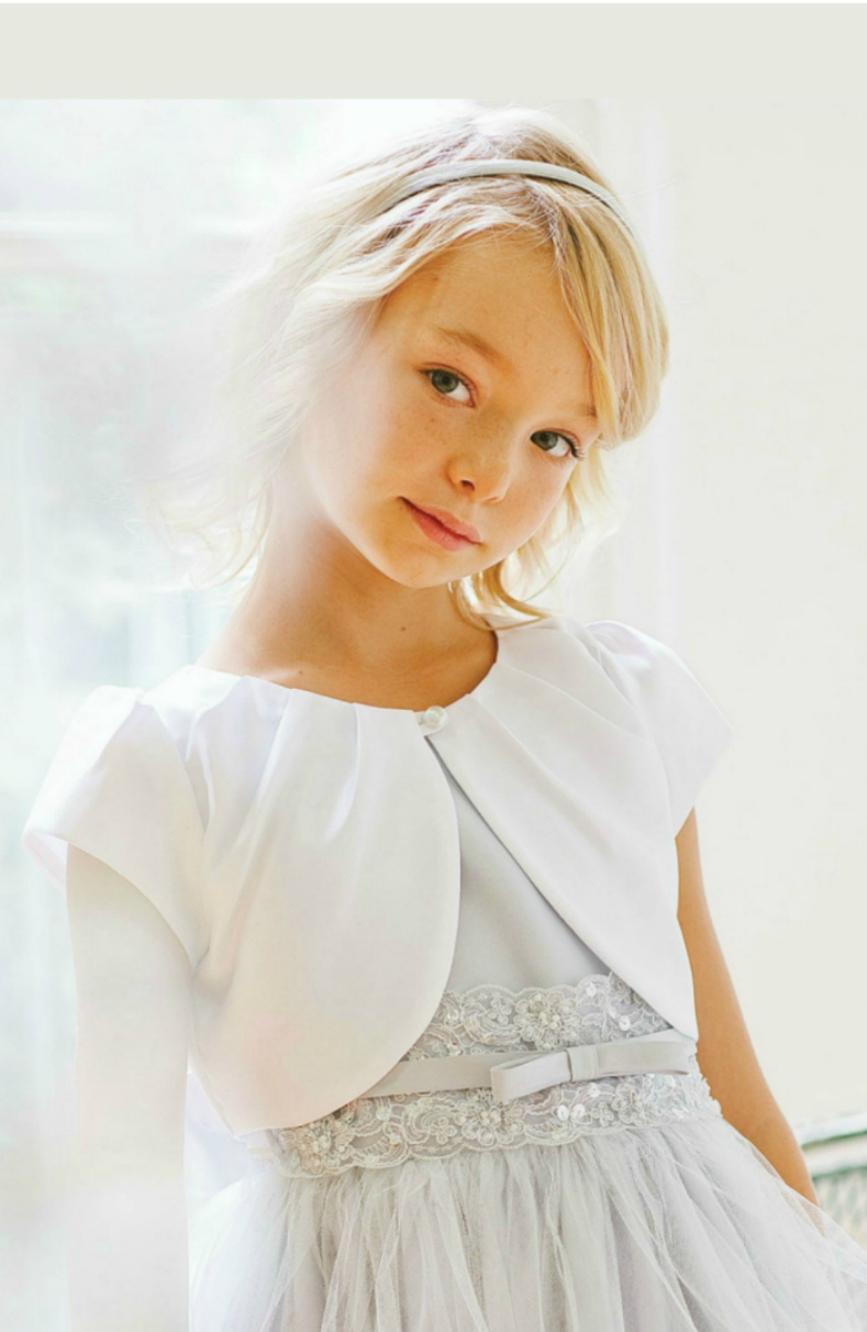 Buy Butterfly Blush Kids Ivory White Applique Dress & Shrugs for Girls  Clothing Online @ Tata CLiQ