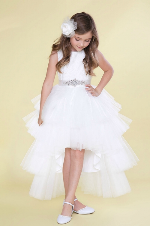 High low 2024 communion dresses