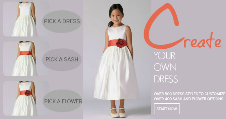 Create your own flower girl dress