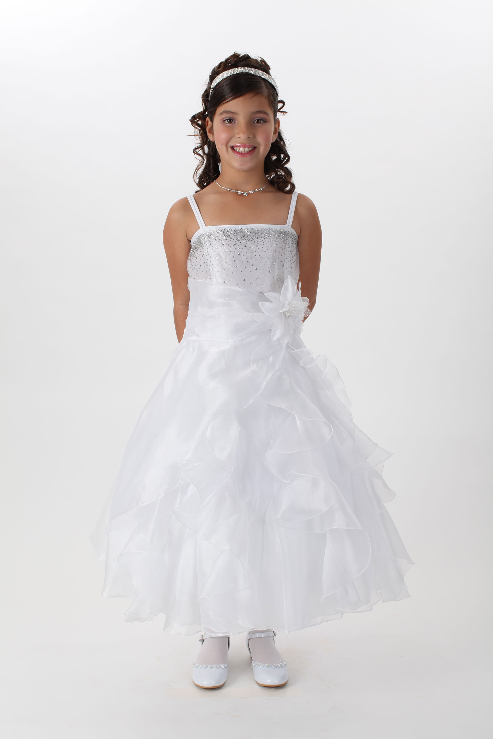 Cc1101 Girls Dress Style 1101 Organza And Beaded Satin Bodice Dress See All Dresses