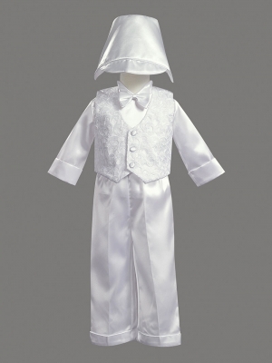 Boys Baptism-Christening Vest Set Style 8250- Embroidered Vest Set