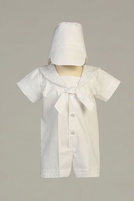 Boys Baptism- Christening Outfit with Hat- Style OWEN