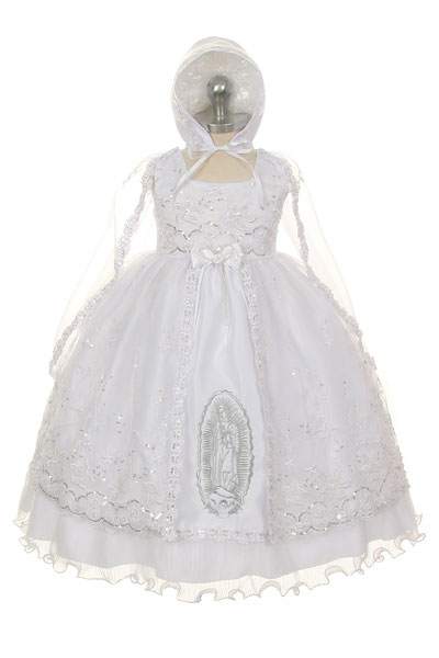 Virgin mary hot sale baptism dress