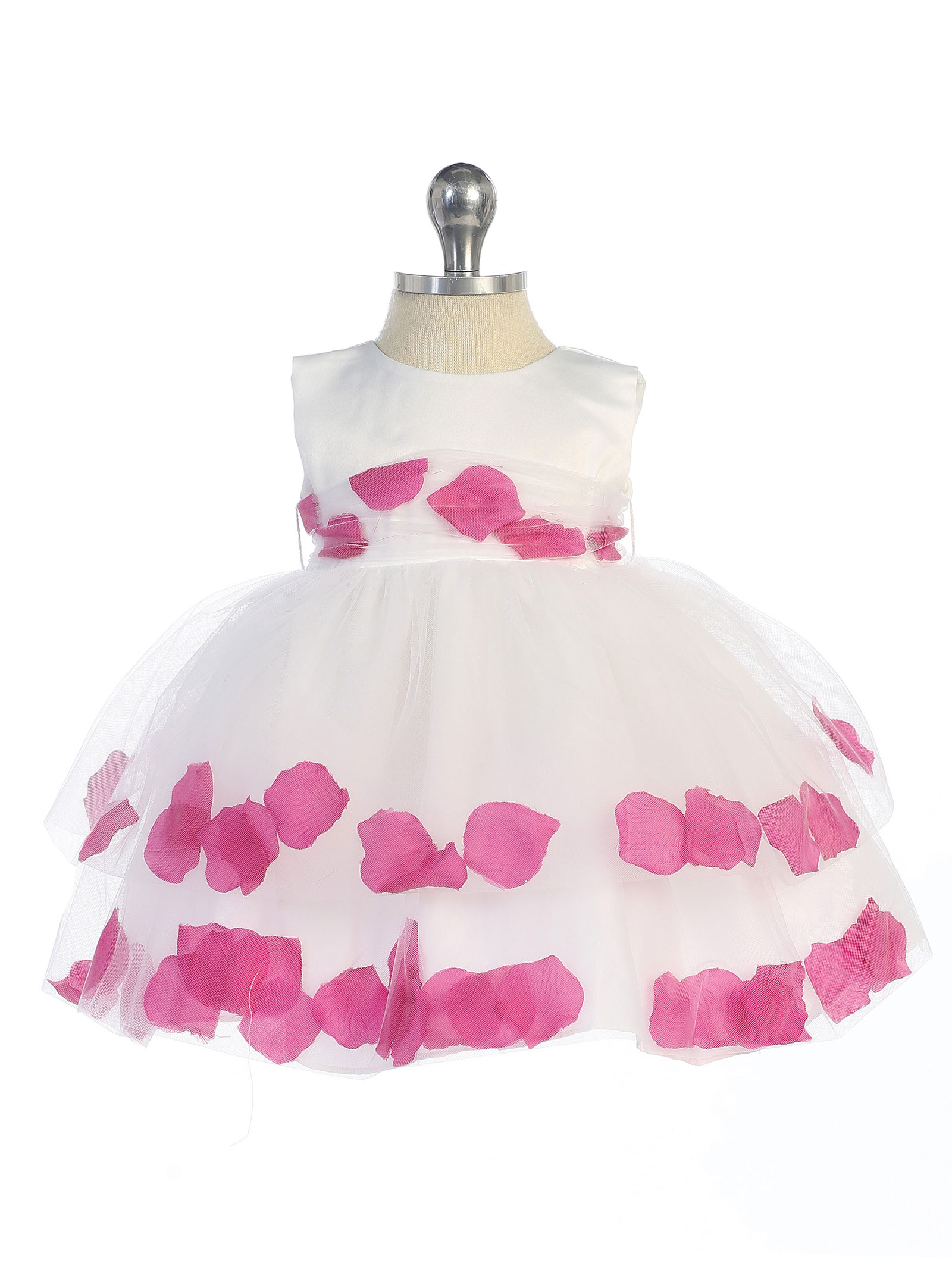 TT_5251b - Girls Dress Style 5251- Sleeveless Satin and Tulle Double ...